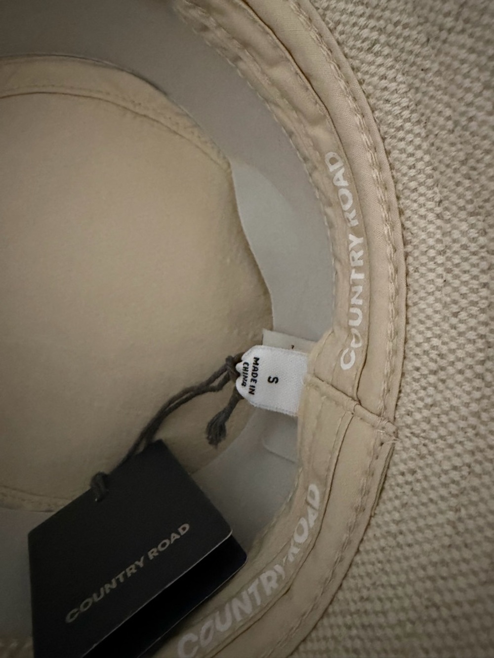 Country Road Beige Knit Bucket Hat - Picture 5 of 5
